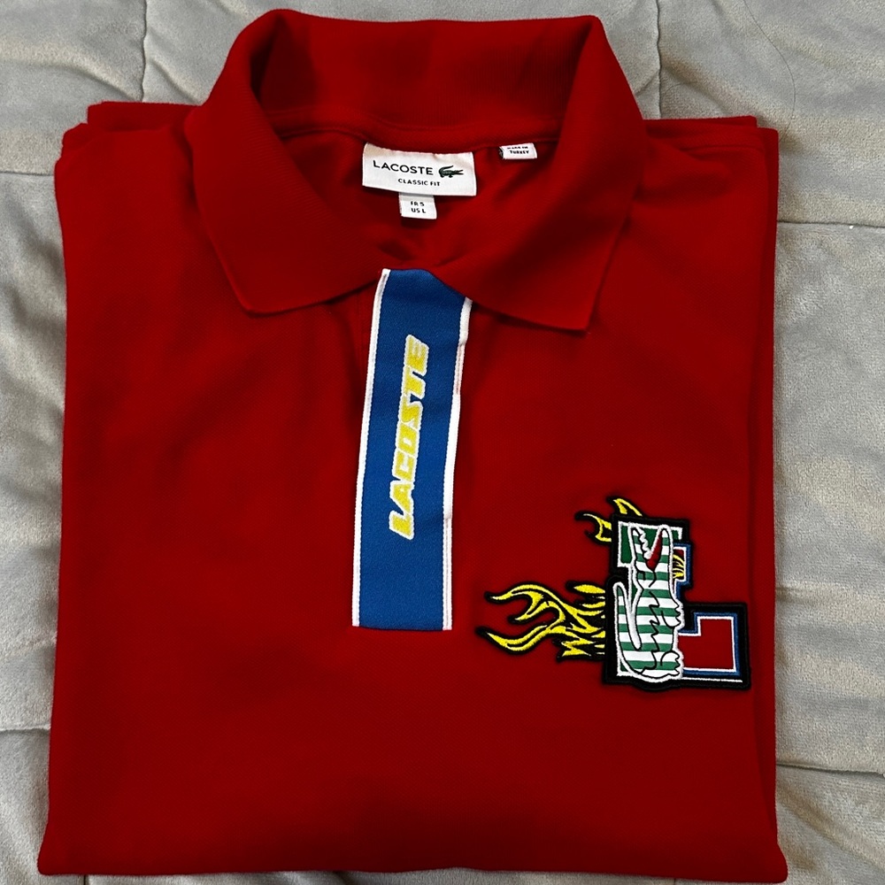 Mens Lacoste Classic Red Polo